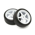 Premounted D-TireFZ02 (5-Spoke R Wheel/WH/2pcs)
