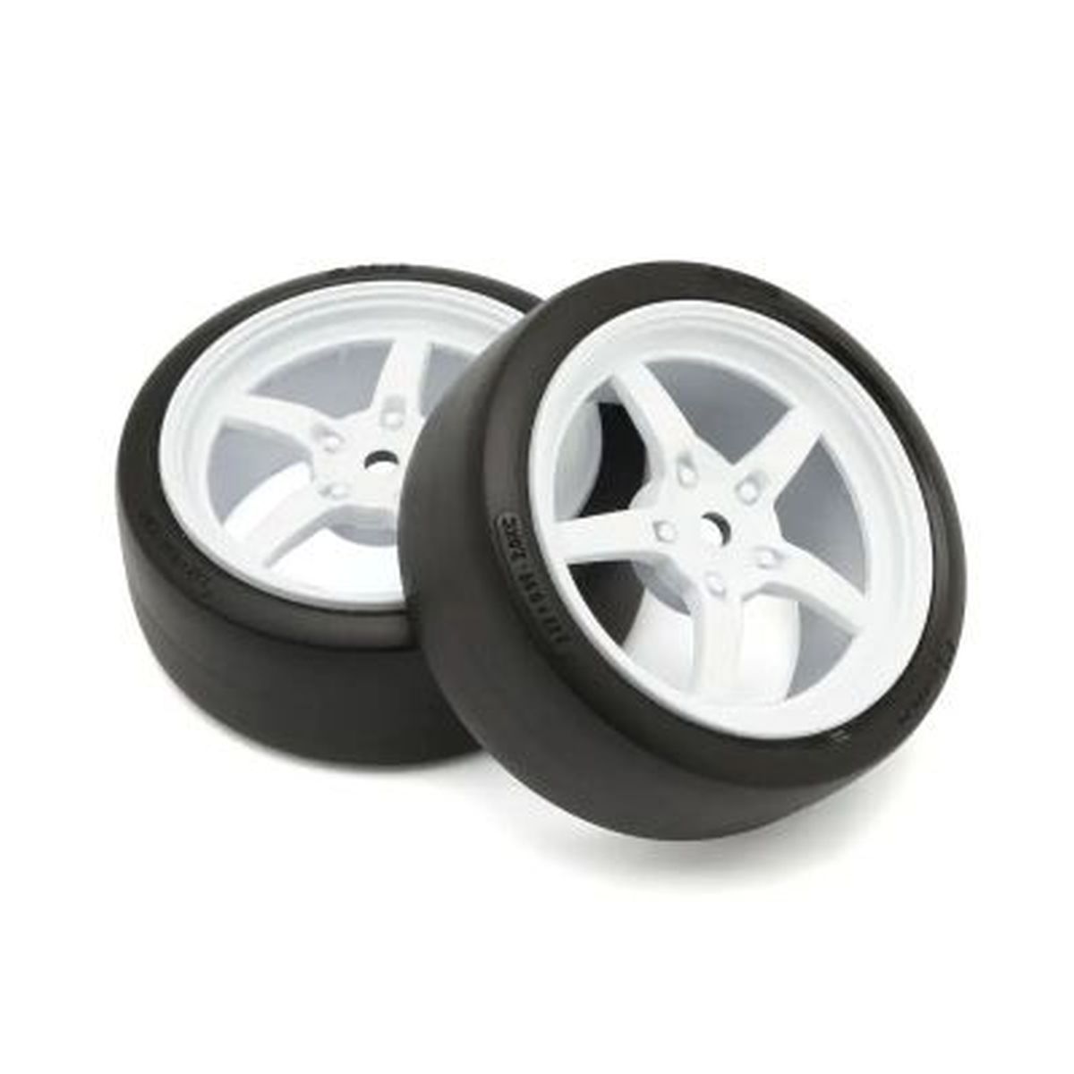 Premounted D-TireFZ02 (5-Spoke R Wheel/WH/2pcs)