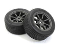 Glued TC Tire FZ02 (M/8 Swatanabe Wheel/BK/2p)