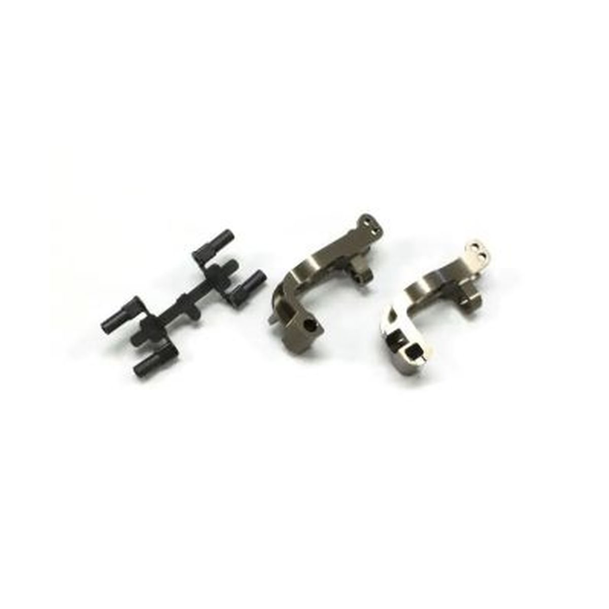 Al Front Hub Carrier Set (L,R/16deg/Gunmetallic/MP9)