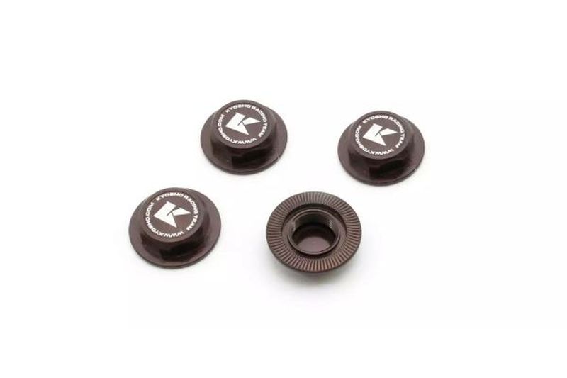 Wheel Nut (Gun Metallic/4pcs/Flange Cap/Serration)