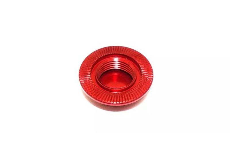 Wheel Nut (Red/4pcs/Flange Cap/Serration)