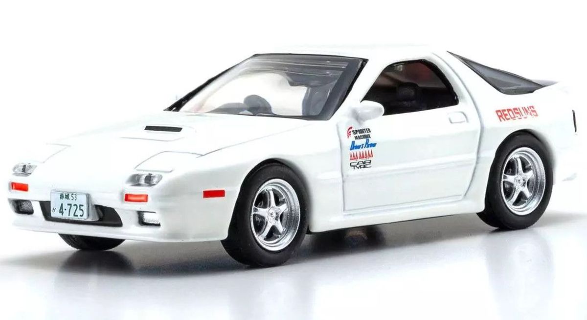 1/64 Initial D Mazda Savanna RX-7 (FC3S) (Takahashi Ryosuke) Diecast Model
