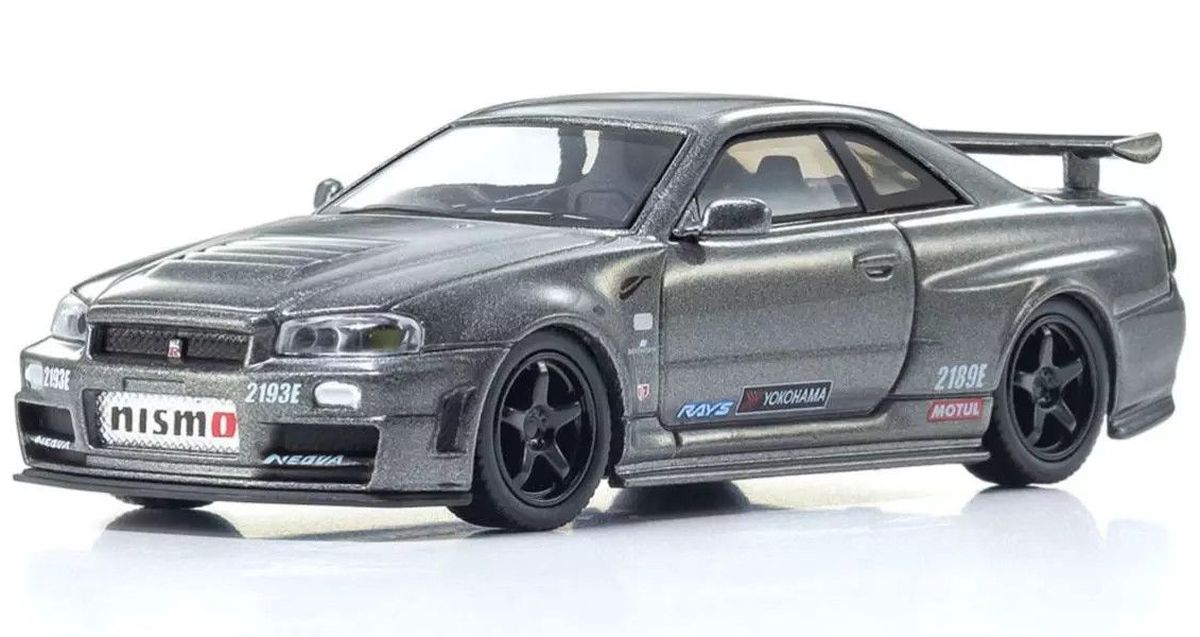 MOTN 1/64 Nissan Skyline R34 GT-R Nismo CRS Ver. with LED Diecast Model