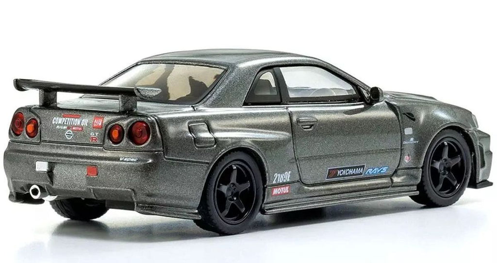 MOTN 1/64 Nissan Skyline R34 GT-R Nismo CRS Ver. with LED Diecast Model