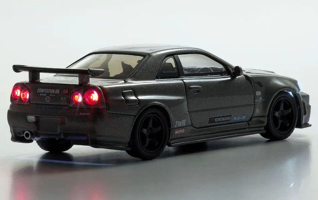 MOTN 1/64 Nissan Skyline R34 GT-R Nismo CRS Ver. with LED Diecast Model