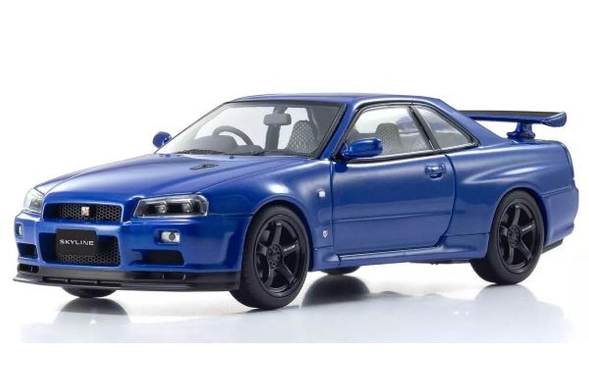 1/43 Nissan Skyline GT-R Vspec2 (Blue) Diecast Model