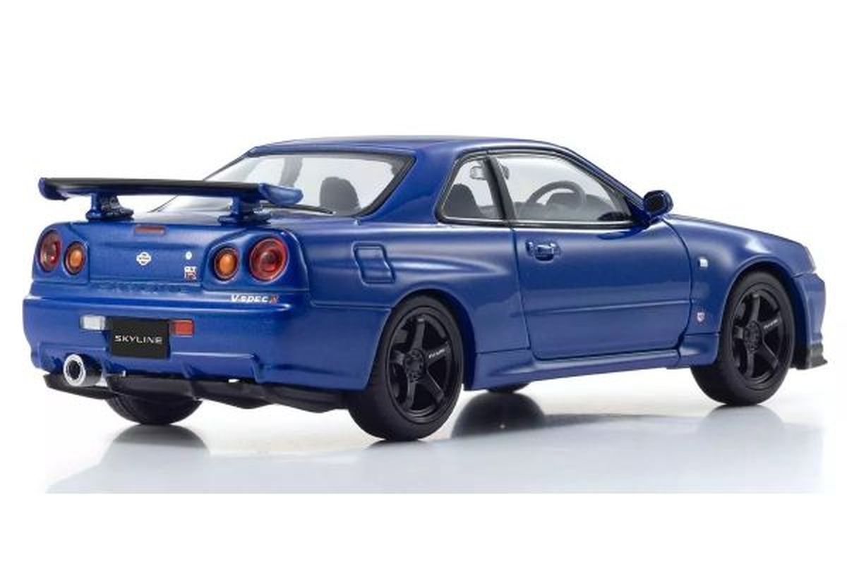 1/43 Nissan Skyline GT-R Vspec2 (Blue) Diecast Model