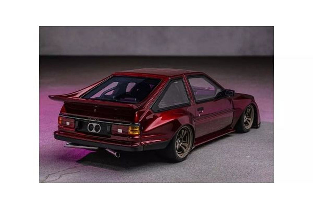 SAMURAI 1/18 Toyota Sprinter Trueno (AE86) Khyzyl Saleem Red Resin Model
