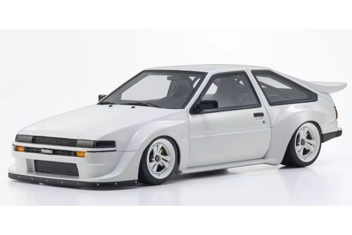 SAMURAI 1/18scale Toyota Sprinter Trueno (AE86) Khyzyl Saleem White Resin Model