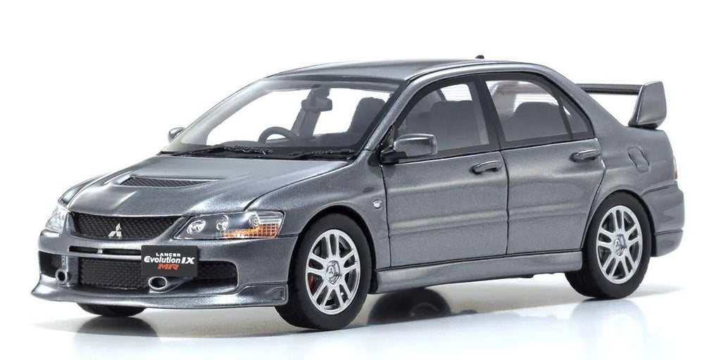 1/43 Scale Mitsubishi Lancer Evolution IX MR, Gray Diecast Car