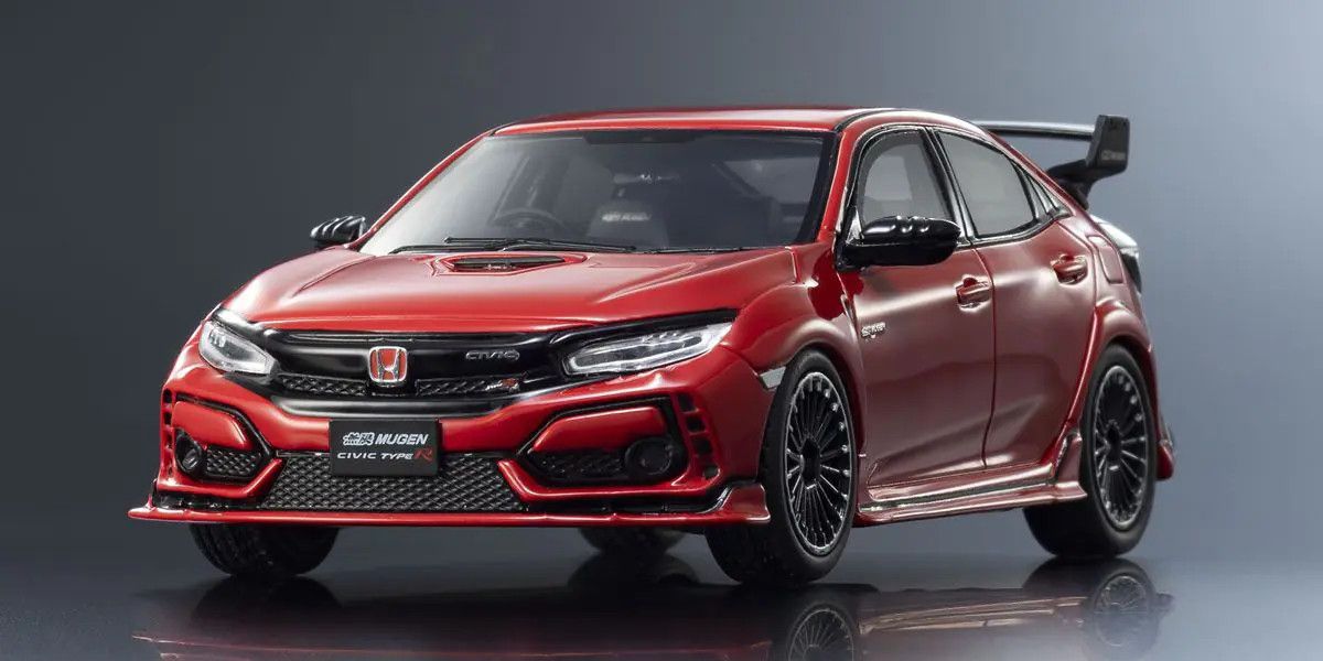 1/43 Scale Honda Civic Type R Mugen Red Model