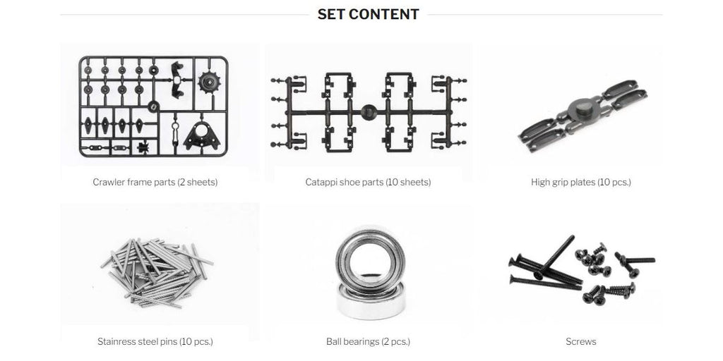 Belt Crawler Unit Catappi for Mini-Z 4x4