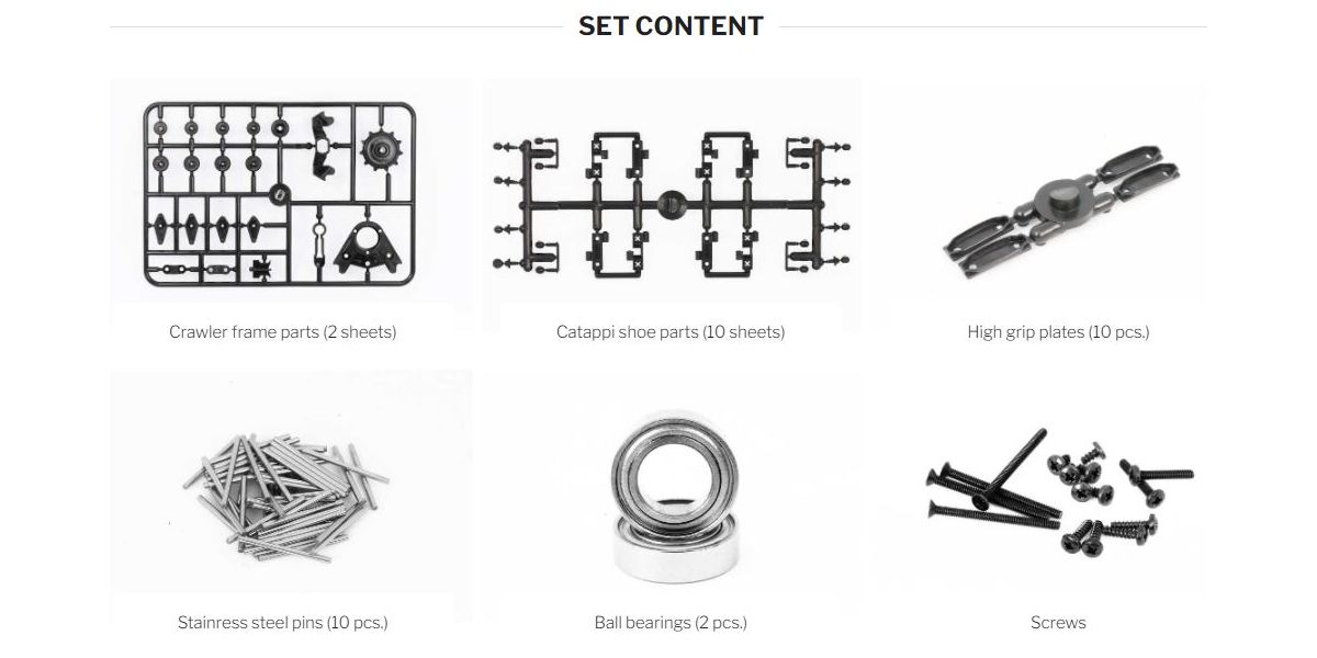 Belt Crawler Unit Catappi for Mini-Z 4x4
