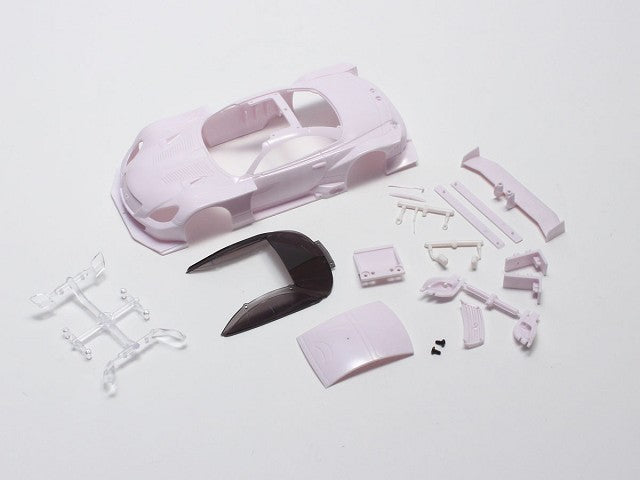 Lexus SC430 GT500 2012, White Body Set for Mini-Z