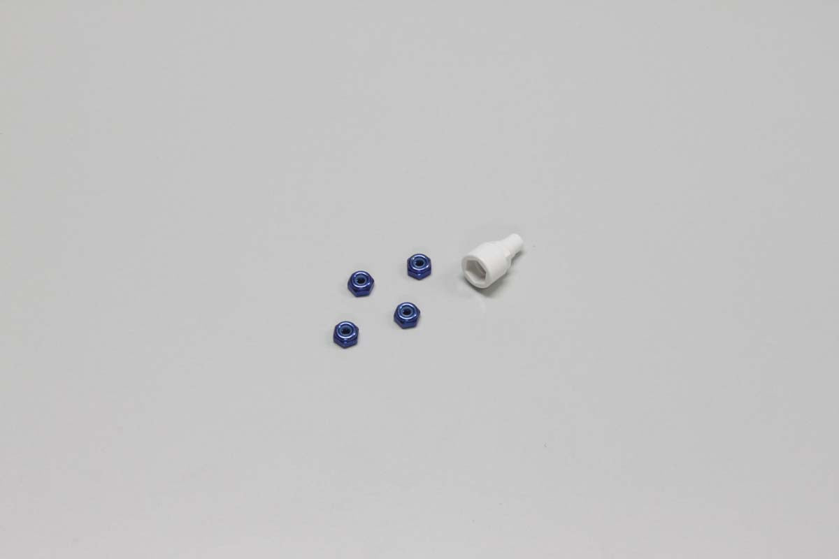 Color Nylon Nut Blue