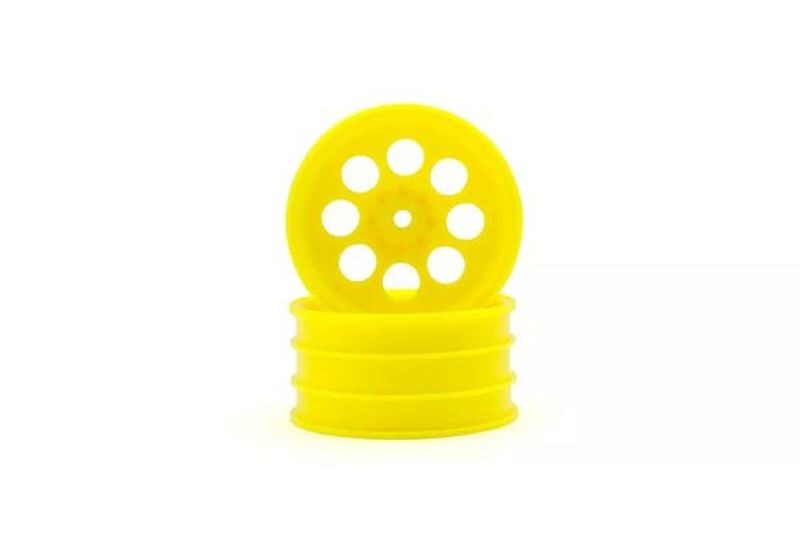 8Hole Wheel 50mm (Front/Yellow/2pcs/Turbo Optima Mid SP)