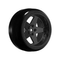 5 Spoke Gloss White 1/10 Wheel Mounted Drift Tire, 2, 4, 6, 8