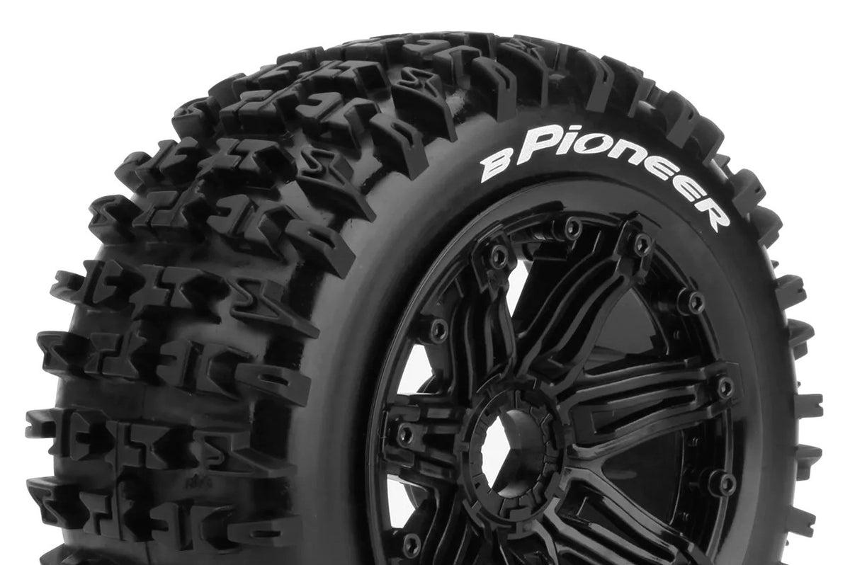 B-Pioneer 1/5 Off Road Buggy Tires, 24mm Hex, Mounted on Bl