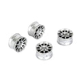 10 Spoke Wheel +4mm (Silver), for LMX