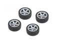 1/10 Tires 5 Spoke Wheel Gray (26mm), Fits LDX Drift, LRX