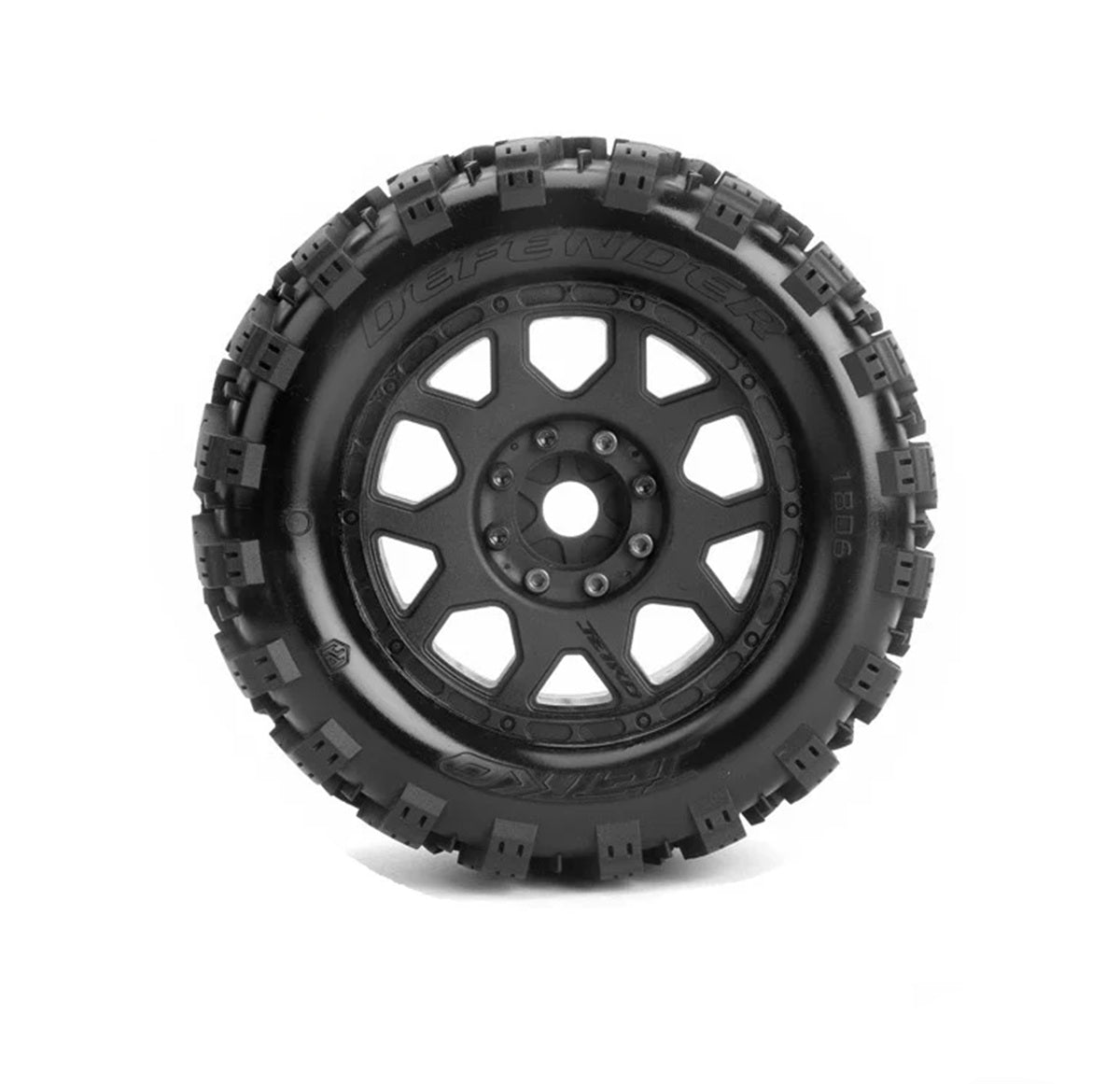 1/8 MT 3.8" Defender Belted Mounted Tires w/ Removable Hex