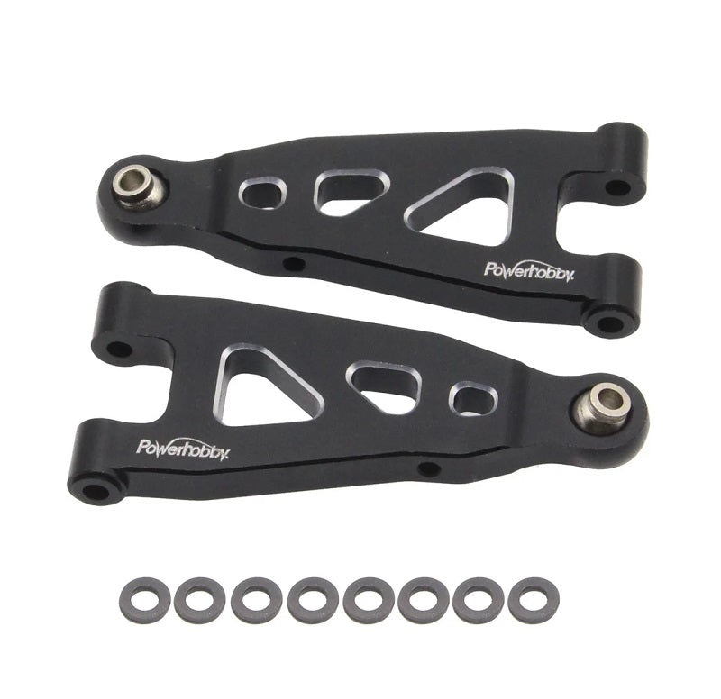 Aluminum Front Lower Arms, Black, for Arrma Mojave Grom