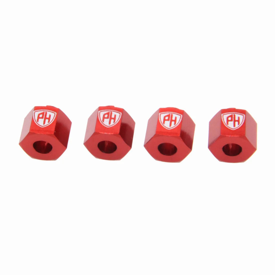 Aluminum Wheel Hex, Red, for Redcat Ascent-18