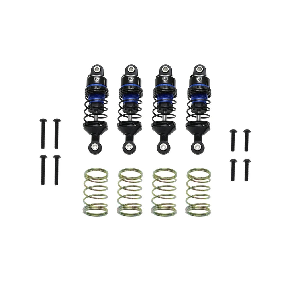 Aluminum Front / Rear Adjustable Shocks Blue