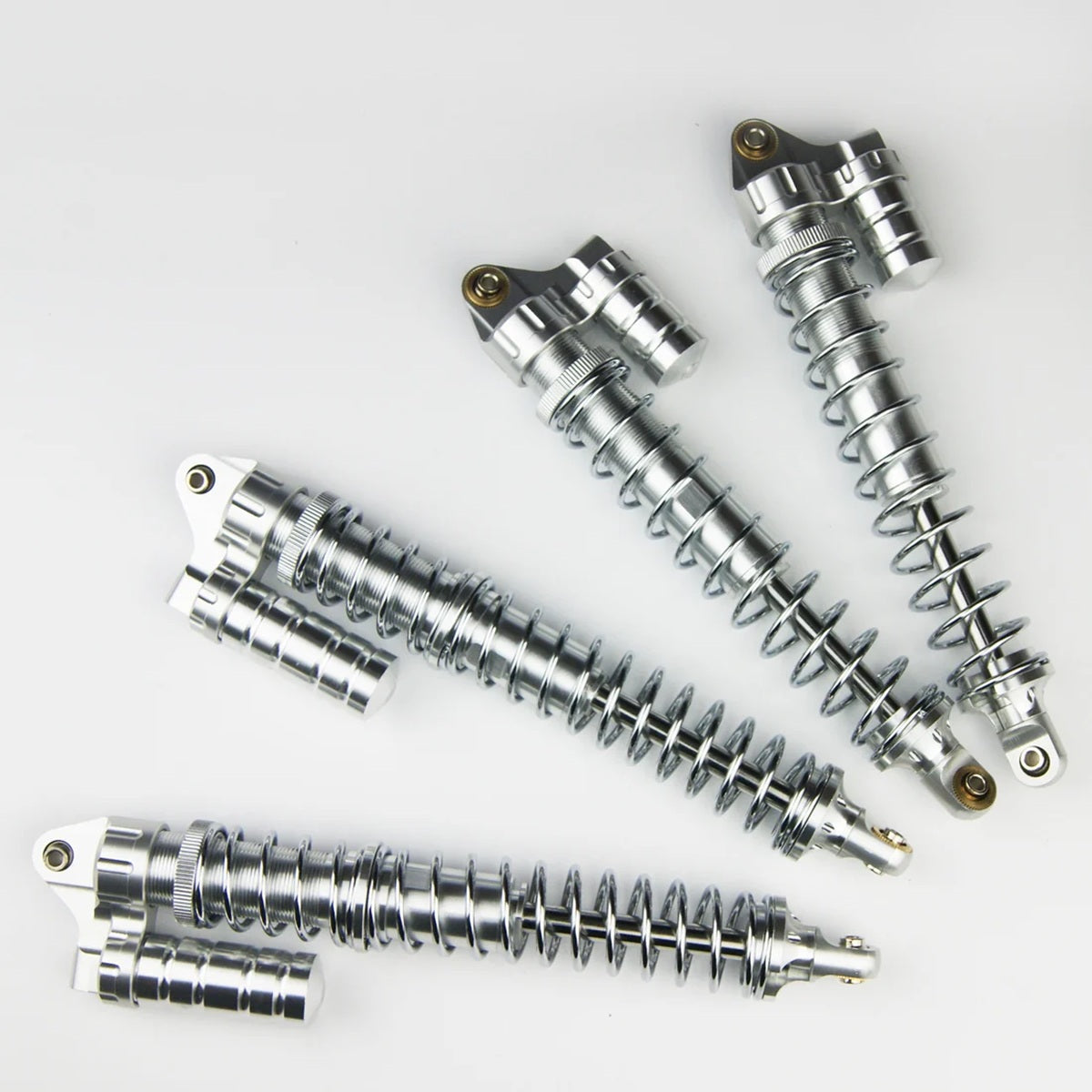 8mm Aluminum Piggyback Shocks Silver – HPI Baja 5B/5T,