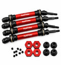 Front & Rear HD Steel Driveshafts / CVD Red FOR