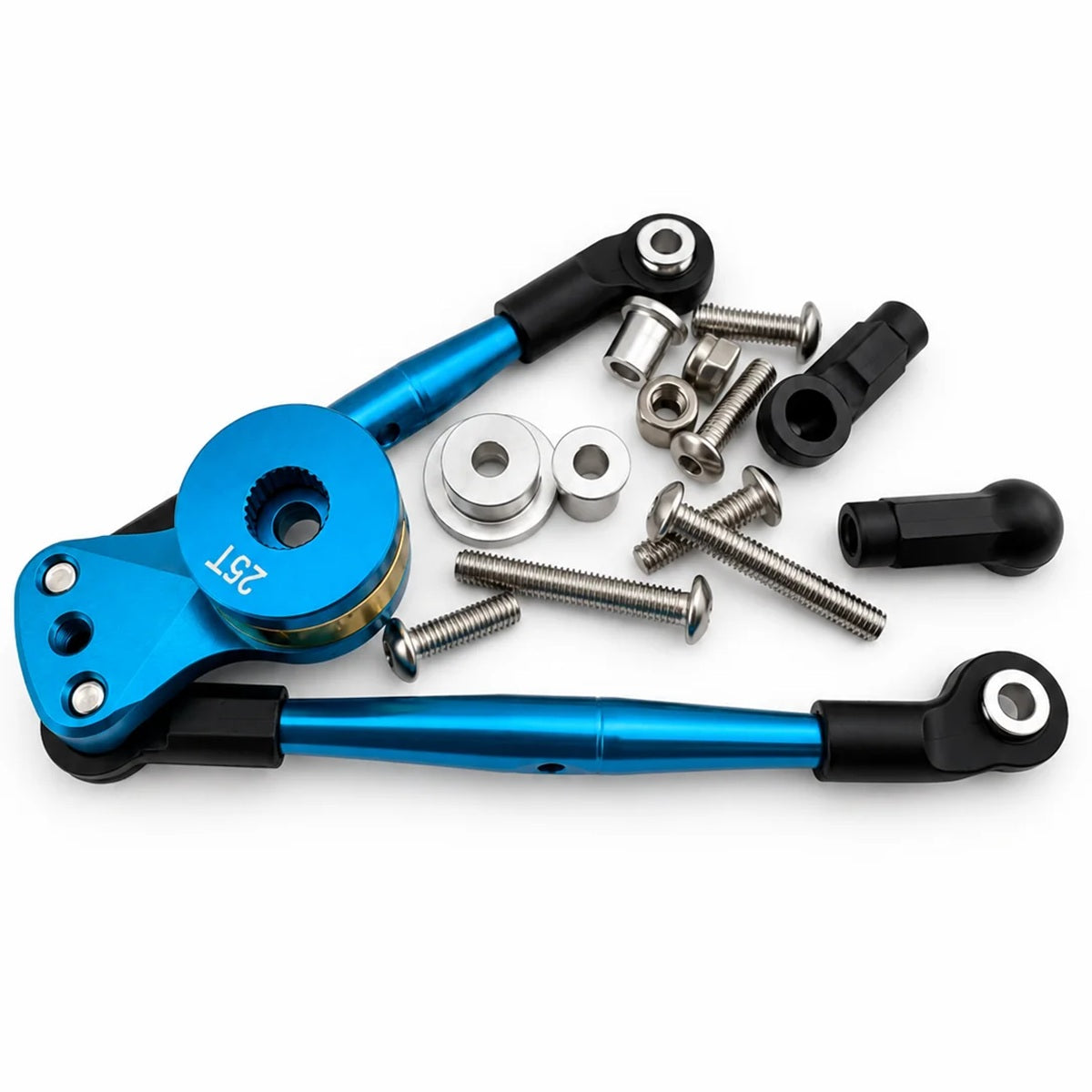 Hi-Torque Servo Saver 25T w/ Tie Rod Blue – Tamiya Lunch