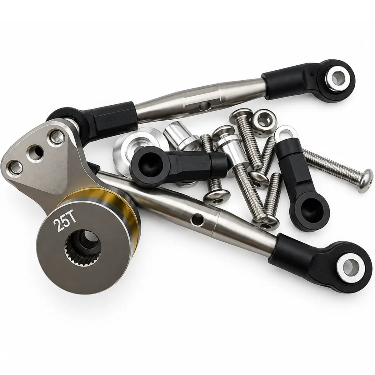 Hi-Torque Servo Saver 25T w/ Tie Rod Silver – Tamiya Lunch