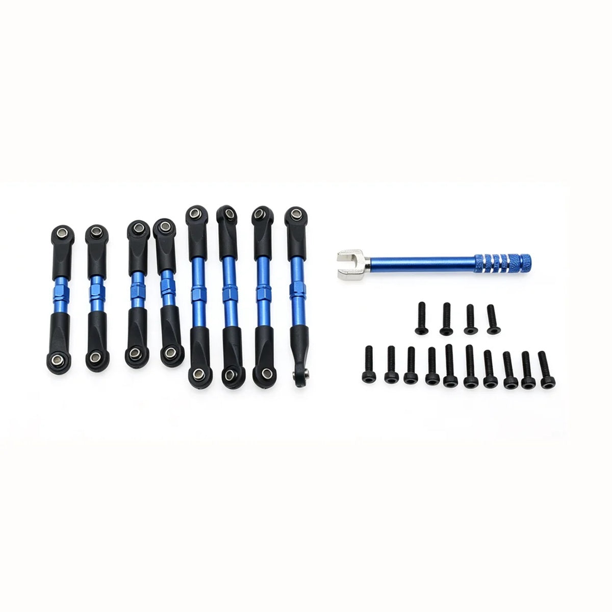 Aluminum Pull Rods Blue FOR Trxxas 1/16 E-Revo / Summit