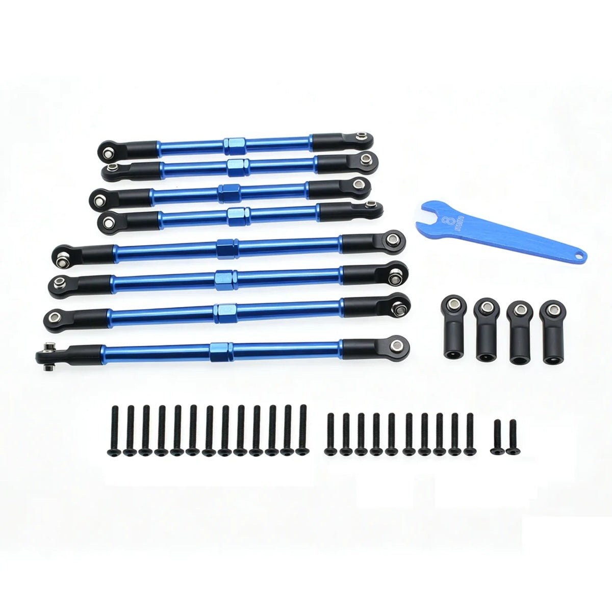 Aluminum Pull Rods Blue FOR Trxxas 1/16 Slash