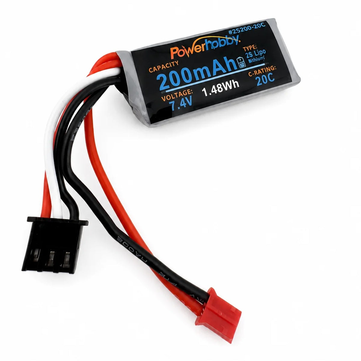 Axial SCX30 7.4V 2S 200mAh 20C LiPo Battery PH2.0