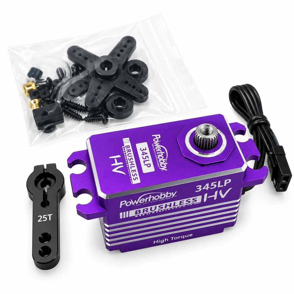 345LP Low Profile High Torque / Voltage Servo WP Purple