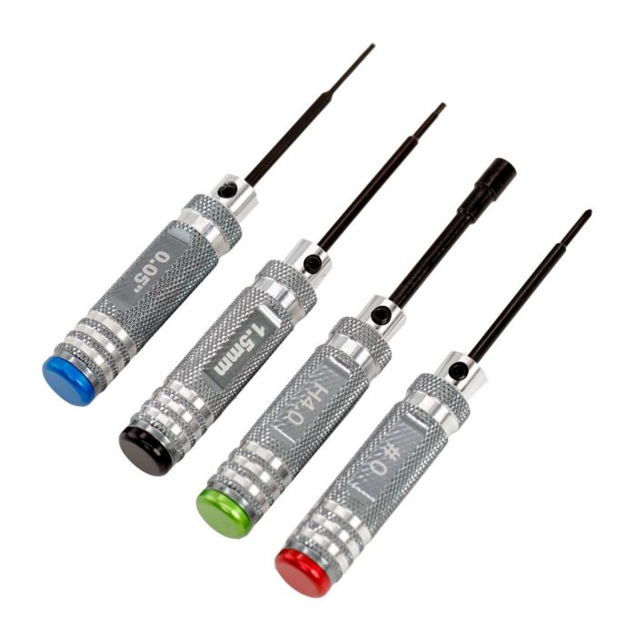 0.05" 1.5mm Hex 4.0mm Nut #0 Driver Tool Set, for 1/24 /