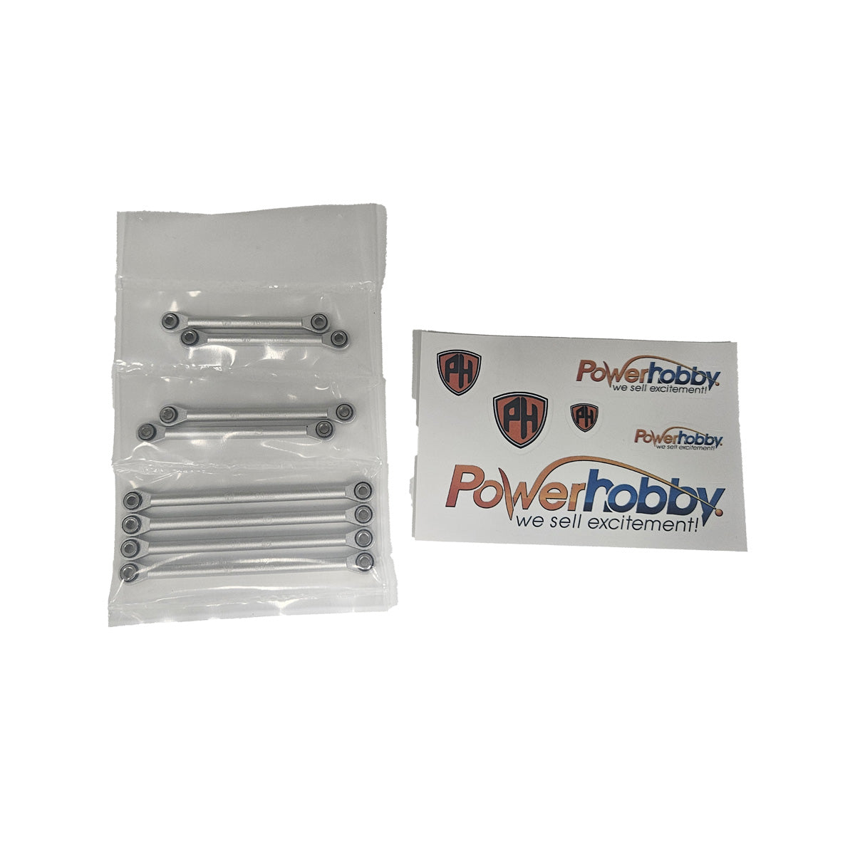 Aluminum Suspension Link Set, for Traxxas TRX-4, Silver