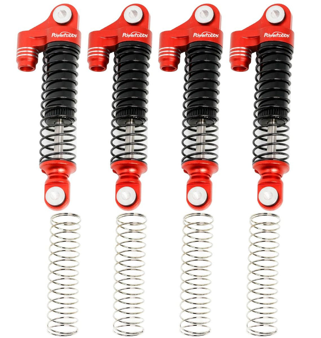 Aluminum 51mm Long Travel Shocks, Red, for Traxxas