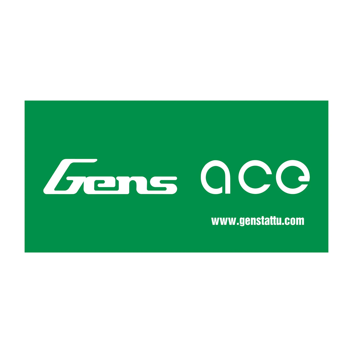 Gens ace Banner Green and White