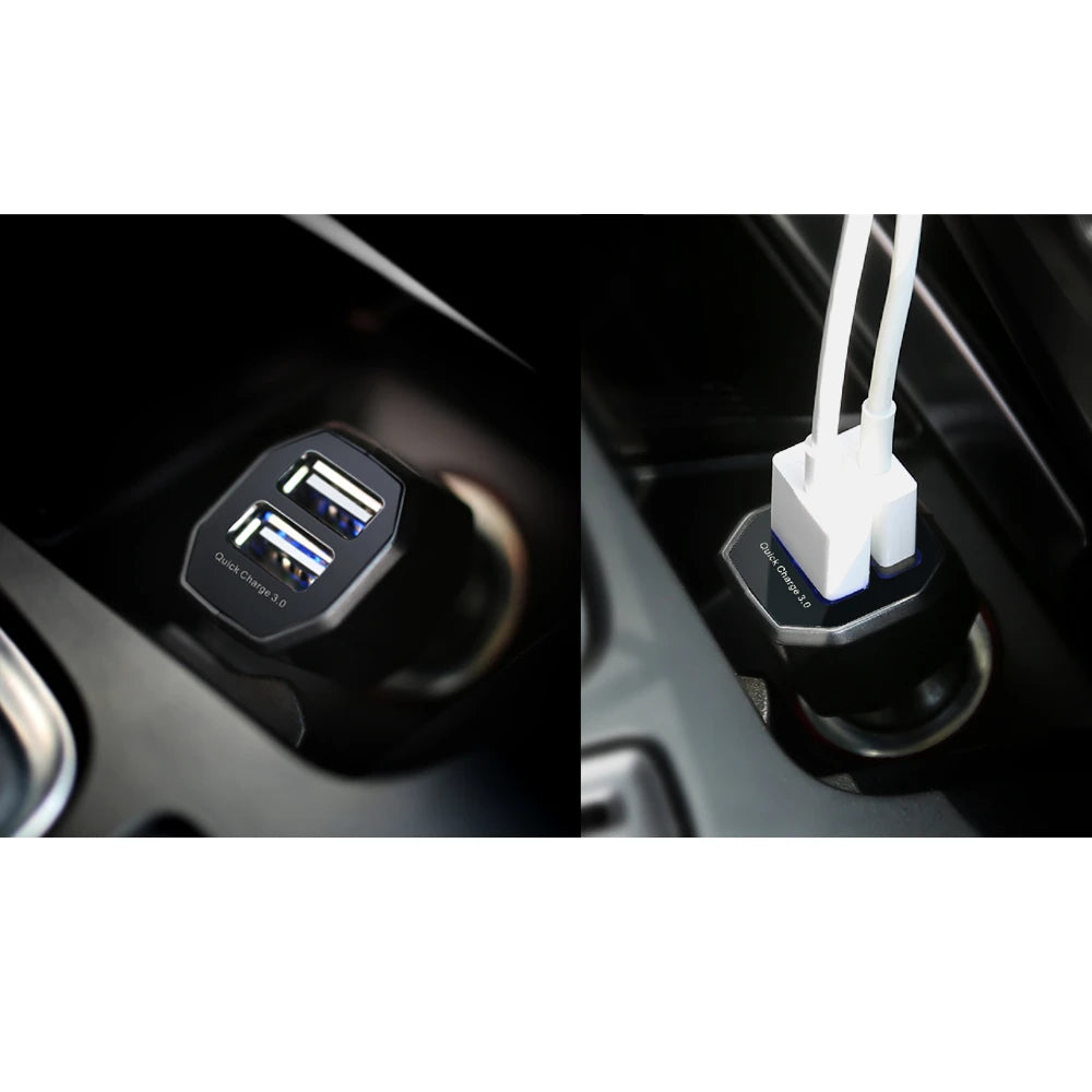TATTU 30W Double Ports Quick Charge 3.0 Car Charger