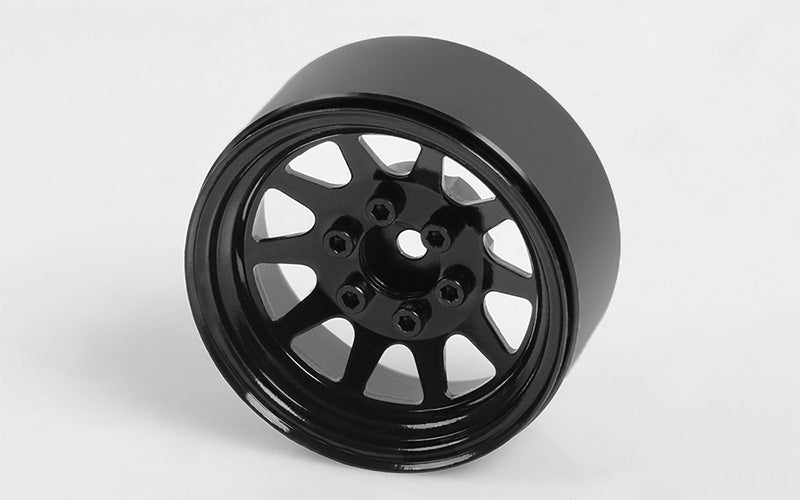 OEM Stamped Steel 1.9" Beadlock Wheels (Black) 4pcs
