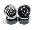 2.2" Aluminum Beadlock Crawler Wheels Silver (4pcs)