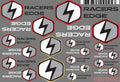 Racers Edge Sticker Set, 6" x 4"