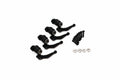 Main Blade Grip Set with Bearings & Dampners (4); Hero-Copter Military