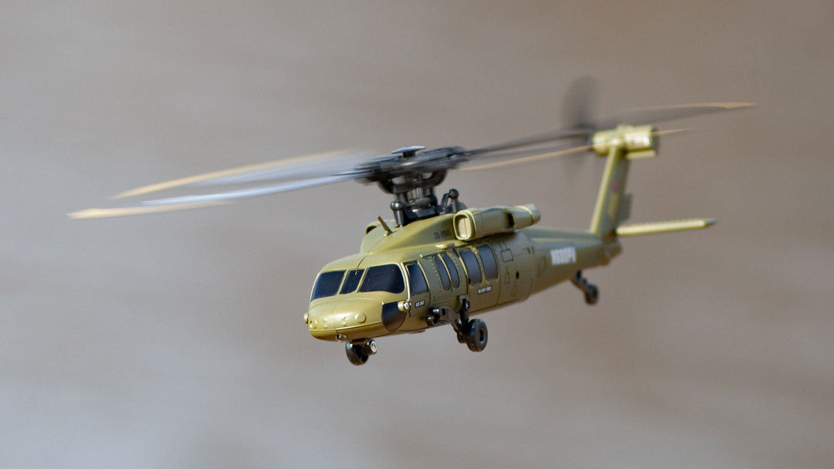 Hero-Copter BL, 4-Blade Brushless RTF Heli; Army