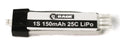 150mAh 1S 3.7V 25C LiPo Battery, Ultra-Micro Connector: Spirit of St. Louis and Vintage Stick