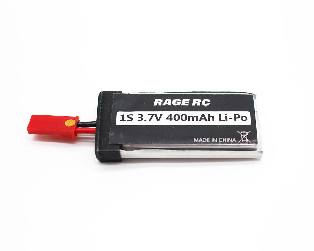 1S 3.7v 400mAh 25C LiPo Battery with JST Plug; Vintage Stick X4
