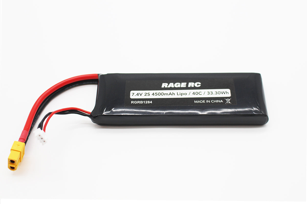 2S 7.4V 4500mAh 40C Battery Pack with XT60 Connector; Velocity 900BL